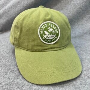 Marco Island Florida Unisex Green Lucky 7 Hat Beach Souvenir Adjustable OSFM